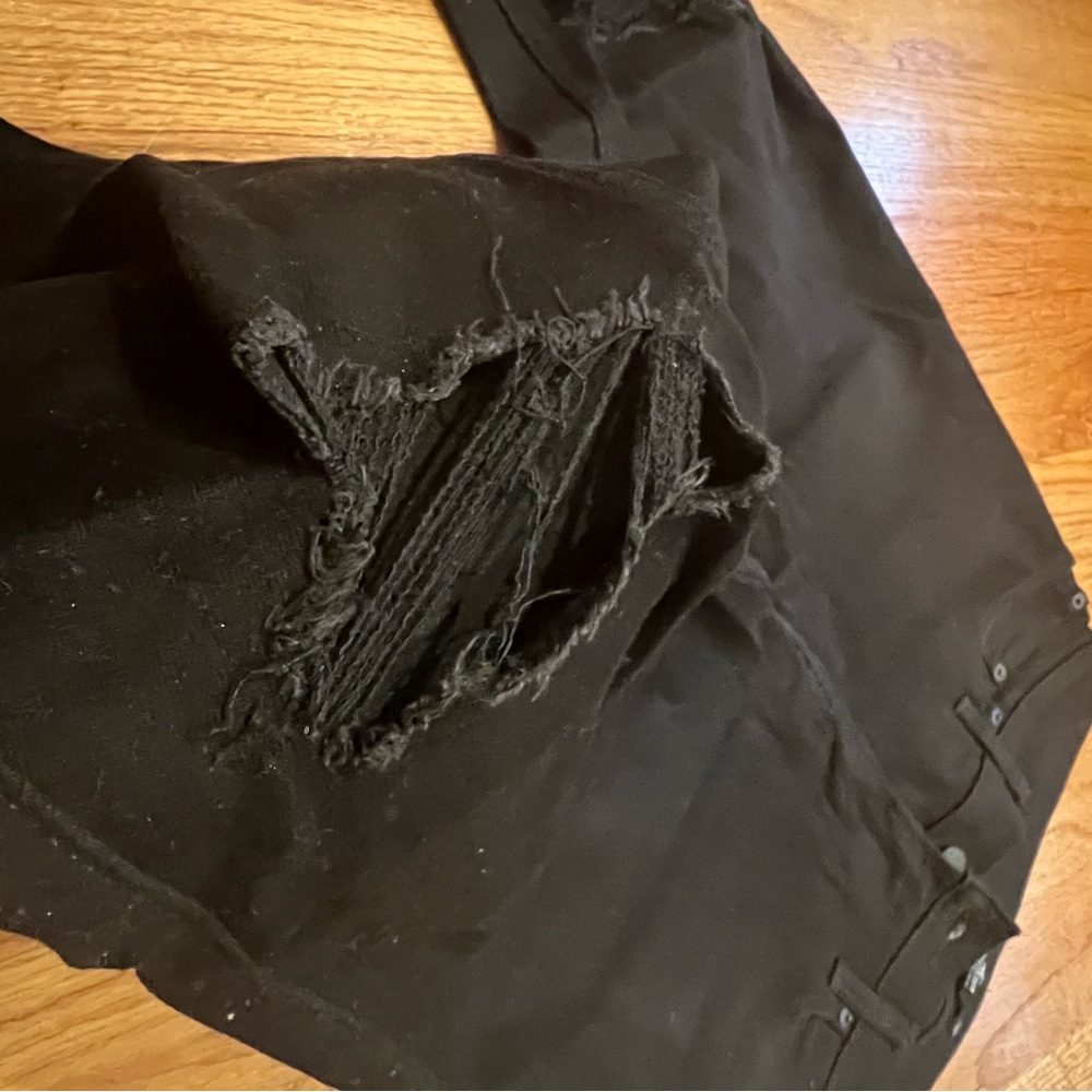Hollister Black Skinny Jeans Ripped 28x30